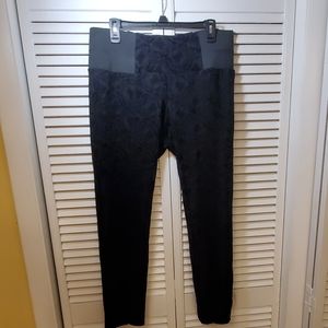 One 5 One Black Velvet Tapestry Dress Leggings